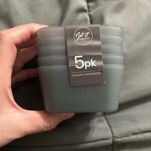 Together Gray Drawer Organizers - 5 Pack